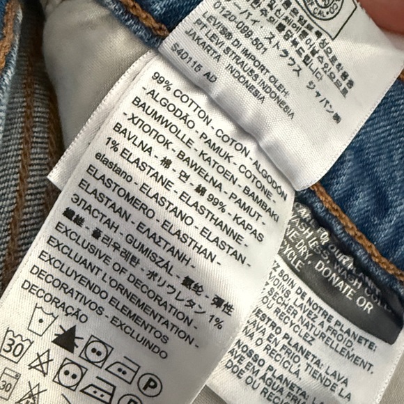 NWOT Levi’s Wedgie Straight Jeans 26 - Picture 8 of 9